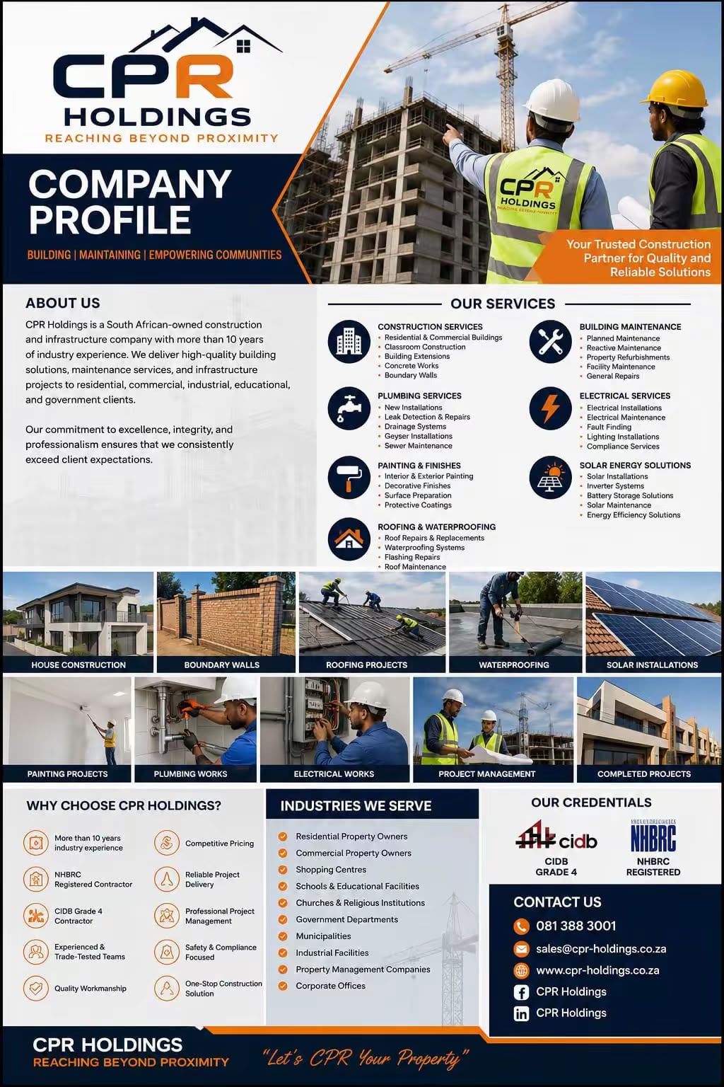 CPR Holdings company profile visual overview