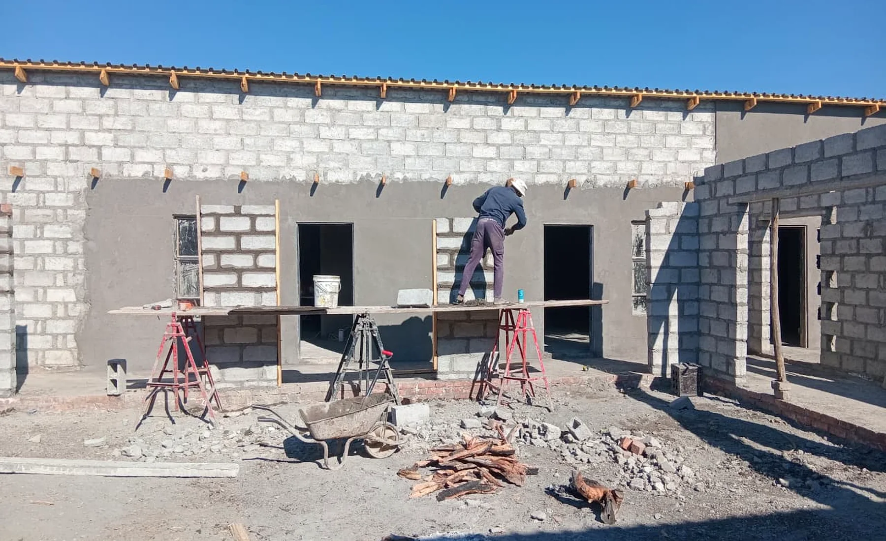Commercial building project site
